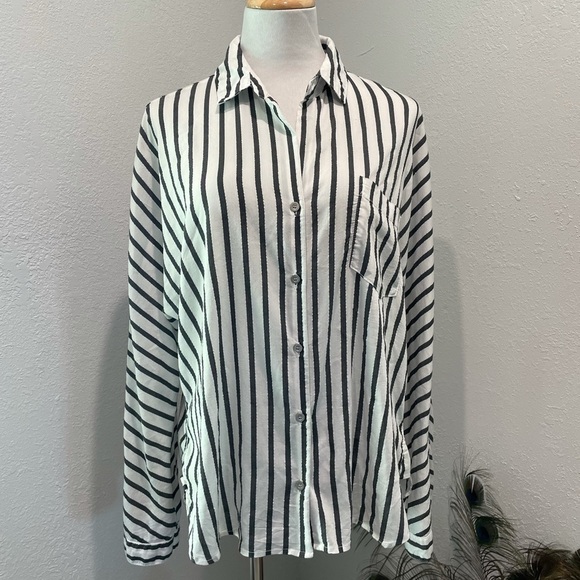 Bella Dahl button down long sleeves blouse L - Picture 1 of 10